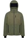 Colmar Hooded Ribbed Ski Jacket In Green