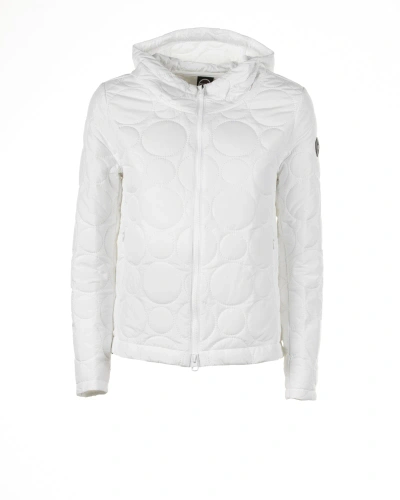 Colmar Jacket With Hood And Circular Quilting In Bianco