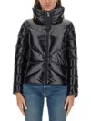 Colmar Down Jacket In Shiny Fabric In Black