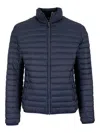 Colmar Men's Repunk Channel Quilted Down Jacket In Blu Blu E Verdi