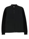Colmar Knitted-panel Zip-front Jacket In Black