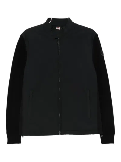 Colmar Knitted-panel Zip-front Jacket In Black