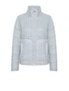 Colmar Light Blue Down Jacket With Zip In Blue