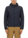 Colmar Lightweight Down Jacket With Hood In Blue