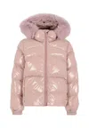 Colmar Quilted Fur-trimmed Jacket In White