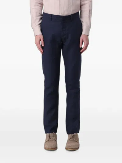 Colmar Linen Chino Trousers In Black