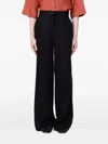 Colmar Linen Drawstring Palazzo Pants In Multi