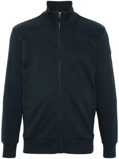 Colmar Logo-appliqué Zip-up Sweatshirt In Blue