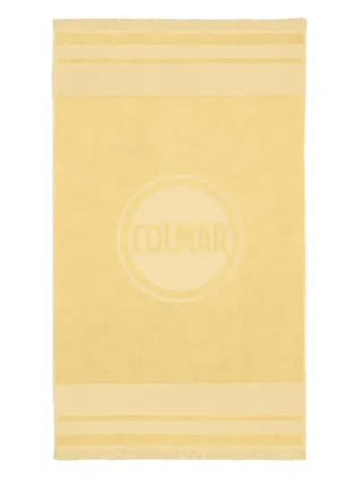Colmar Logo-jacquard Fringed Towel In Yellow