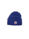 Colmar Logo-patch Beanie In Bluette