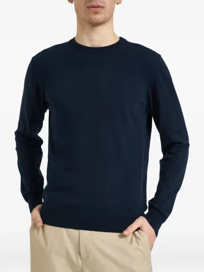 Colmar Logo Patch Crew Neck Sweater In Blue