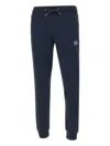Colmar Logo-patch Cuffed Track Pants In Blue