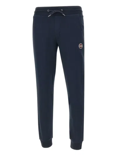 COLMAR LOGO-PATCH CUFFED TRACK PANTS