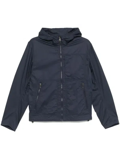 Colmar Logo-patch Hooded Jacket In Blue