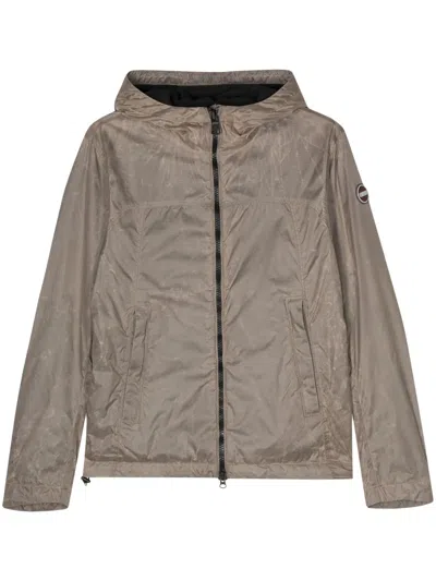 Colmar Logo-patch Hooded Jacket In Neutrals