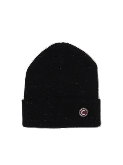 Colmar Logo-patch Knitted Beanie In Black