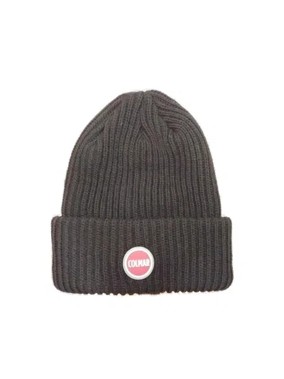 Colmar Logo-patch Knitted Beanie In Black