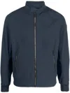 Colmar Logo-patch Long-sleeved Bomber Jacket In Blau