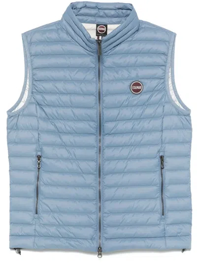 Colmar Logo-patch Padded Gilet In Blue