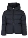 Colmar Black Down Jacket For Girl With Logo In Black