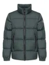 Colmar Logo-patch Padded Jacket In Green