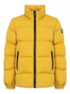 Colmar Logo-patch Padded Jacket In Yellow