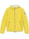 Colmar Logo-patch Padded Jacket In Yellow