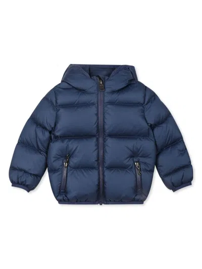 Colmar Blue Down Jacket For Baby Boy With Logo