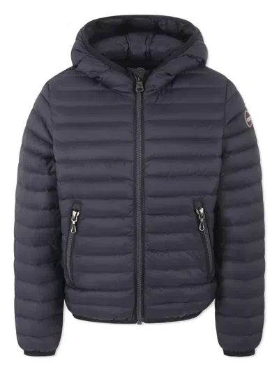 Colmar Kids' Logo-patch Quilted Jacket In Blue