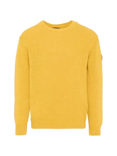 Colmar Kids' Logo Patch Sweater In Yellow