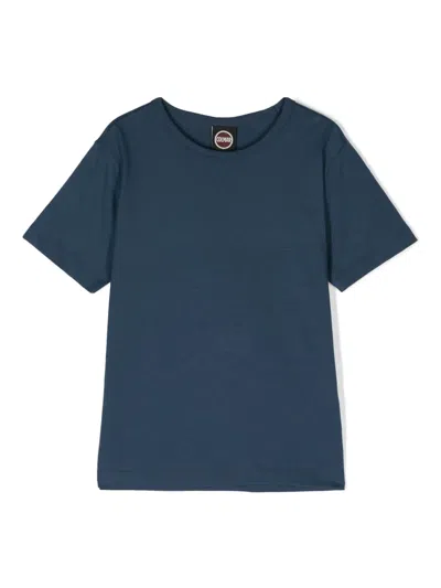 Colmar Kids' Logo-print Cotton T-shirt In Blue