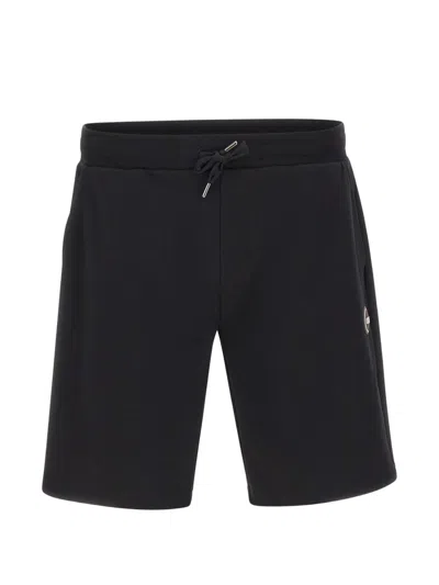 Colmar Logo-patch Drawstring Track Shorts In Black