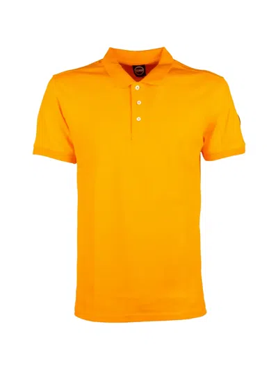 Colmar Logo-patch Polo Shirt In Orange