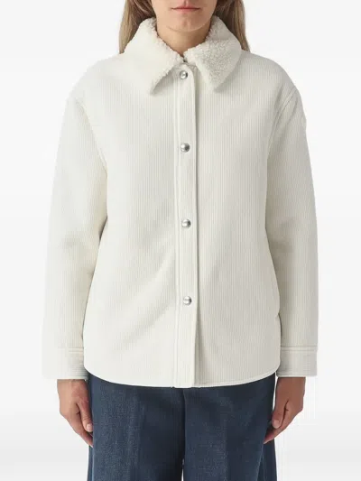 Colmar Logo-patch Single-breasted Coat In White