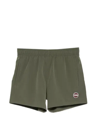 Colmar Kids' Logo-patch Swim Shorts In Green