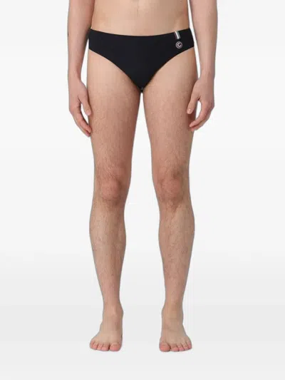 Colmar Logo-patch Swimming Trunks In Black