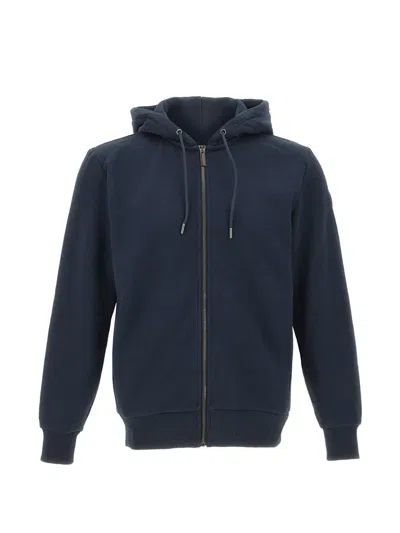 Colmar Logo-patch Zip-up Hoodie In Blue