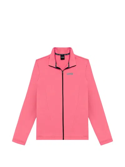 Colmar Logo-print Zip-up Ski Top In Pink