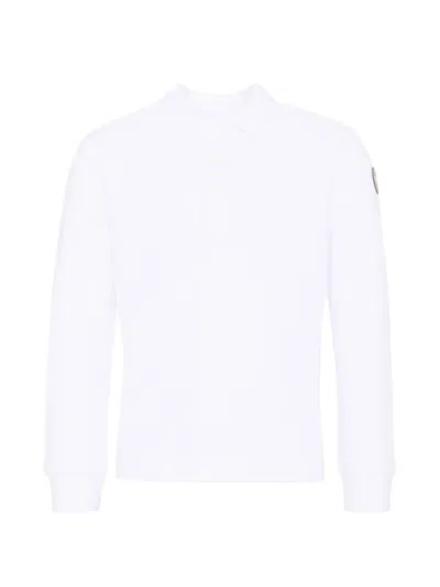 Colmar Kids' Long-sleeve Polo Shirt In White