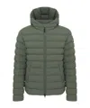 Colmar Long-sleeved Hooded Down Jacket In Green