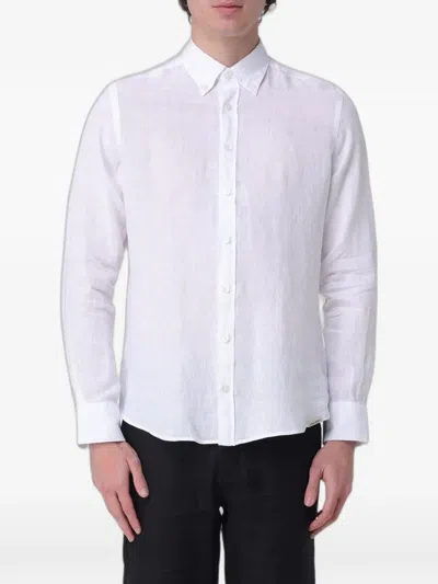 Colmar Long-sleeve Linen Shirt In White