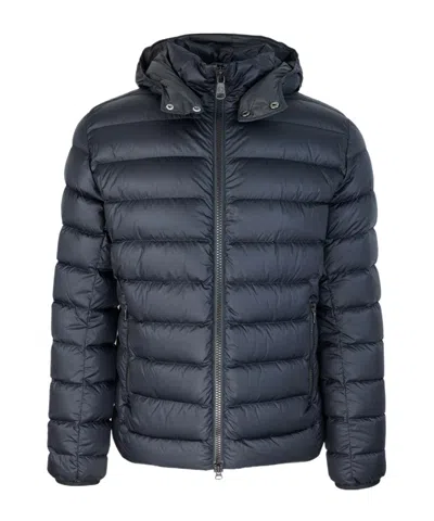 Colmar Long-sleeved Quilted Zipped Hooded Jacket In Blue