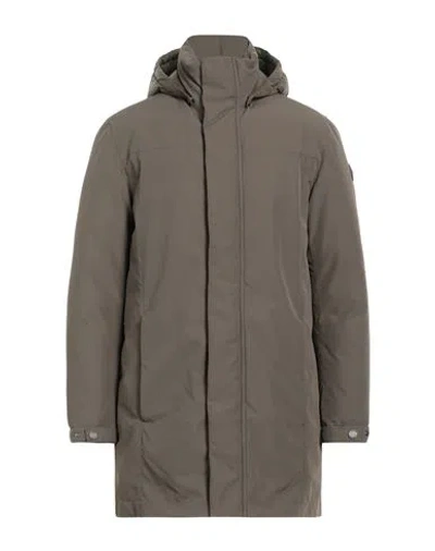 Colmar Man Coat Khaki Size 46 Polyester, Polyamide In Gray
