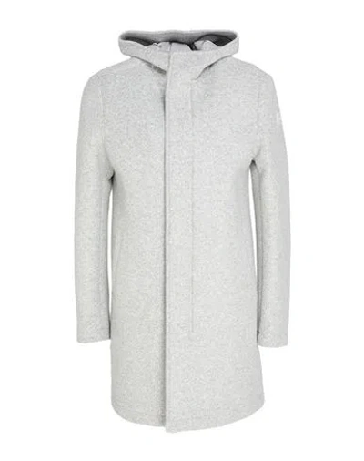 Colmar Man Coat Light Grey Size 40 Polyester, Acrylic, Virgin Wool, Elastane In Gray