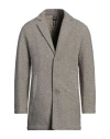 Colmar Man Coat Taupe Size 44 Polyester, Acrylic, Virgin Wool, Elastane In Grey