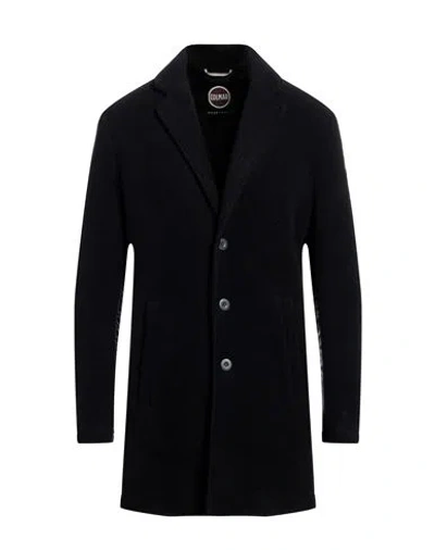 COLMAR COLMAR MAN COAT MIDNIGHT BLUE SIZE 46 POLYESTER, ACRYLIC, VIRGIN WOOL, ELASTANE
