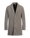 Colmar Man Coat Taupe Size 44 Polyester, Acrylic, Virgin Wool, Elastane In Grey