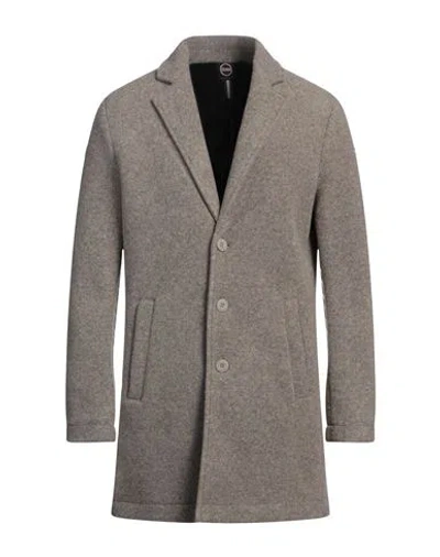 COLMAR COLMAR MAN COAT TAUPE SIZE 44 POLYESTER, ACRYLIC, VIRGIN WOOL, ELASTANE