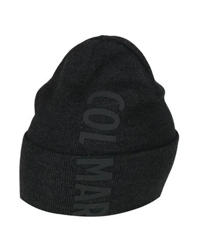 Colmar Man Hat Charcoal Size Onesize Virgin Wool, Acrylic In Black