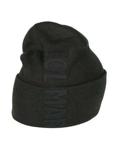 Colmar Man Hat Dark Green Size Onesize Virgin Wool, Acrylic In Black